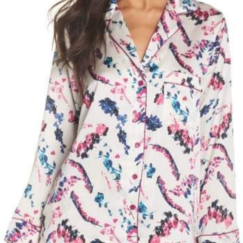 Sam Edelman‎ White Floral Pajama Top